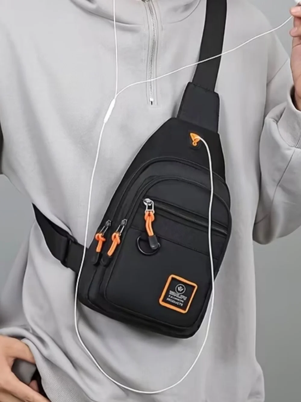 Casual Men's Crossbody Bag Oxford Cloth Waterproof Material